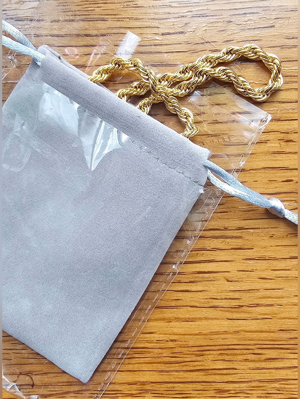 Gold Rope Chain Necklace - Picture 3 of 8